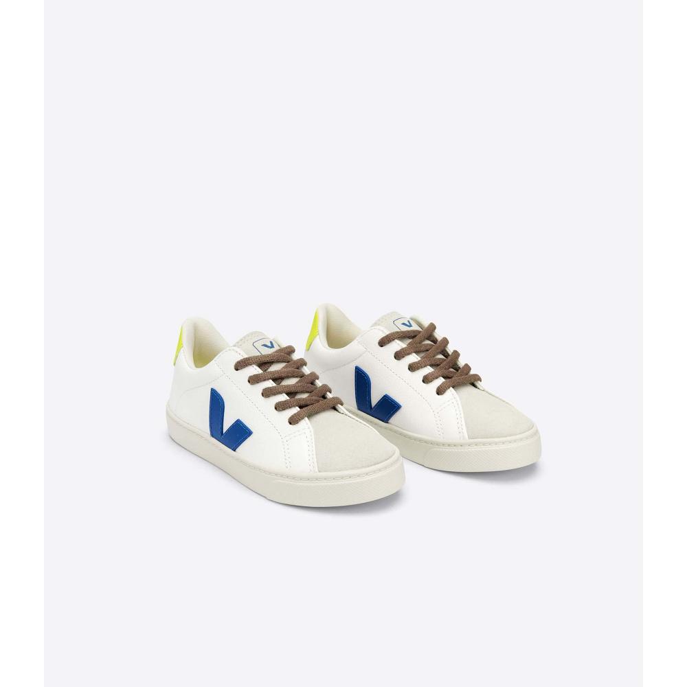 Veja ESPLAR LACES CHROMEFREE Sneakers Kinderen White/Blue | NL 831FDN